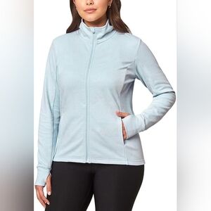 NWT Mondetta Jacquard Full-Zip Halogen Blue Active Jacket Size Small